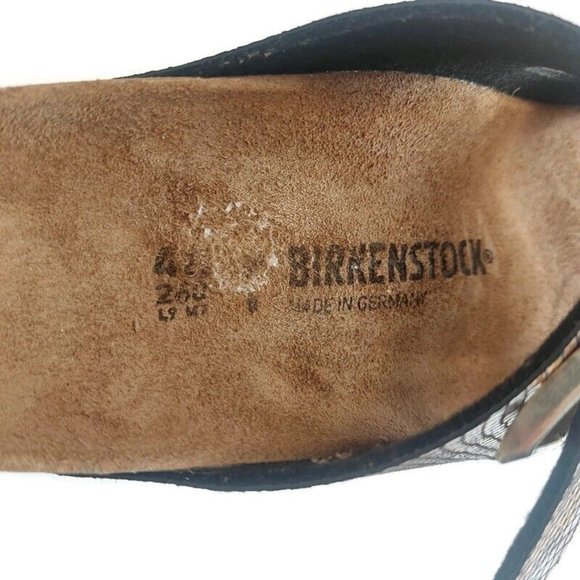 Birkenstock Arizona Sandals Womens Size 9-9.5 EU 40 Snake Brown NARROW Fit - Picture 5 of 10
